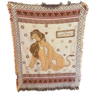 Vintage The Lion King Simba and Nala Tapestry Throw‎ Blanket
